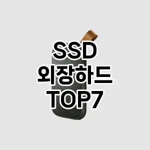 SSD 외장하드 추천 순위 TOP 7 가성비 제품